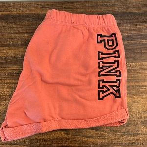 Orange sweat shorts